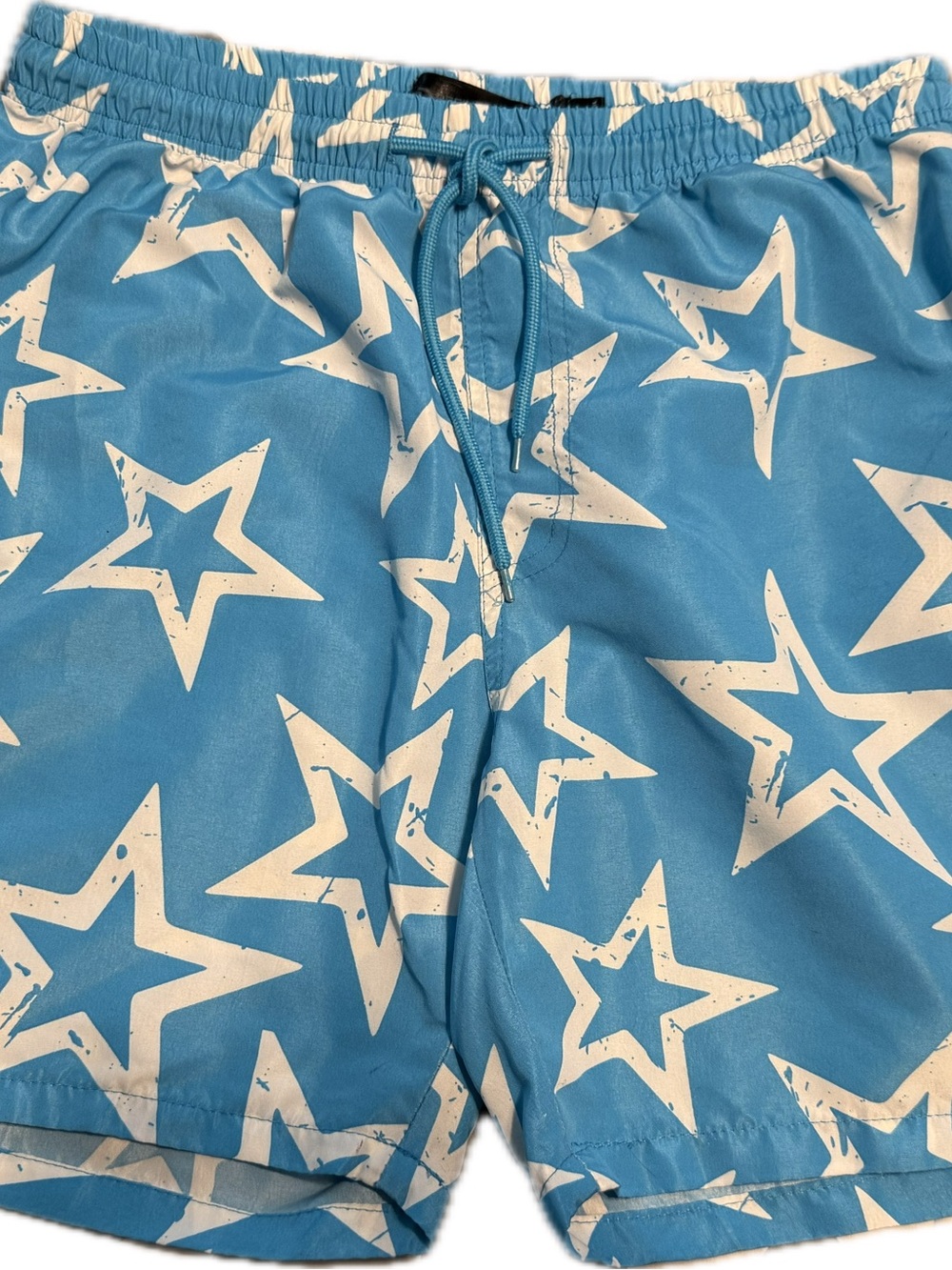 Men's Blue Star Print Swim Shorts